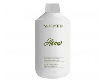 Kojcy szampon do wraliwej skry gowy Selective Professional Hemp Shampoo Lenitive - 1000 ml