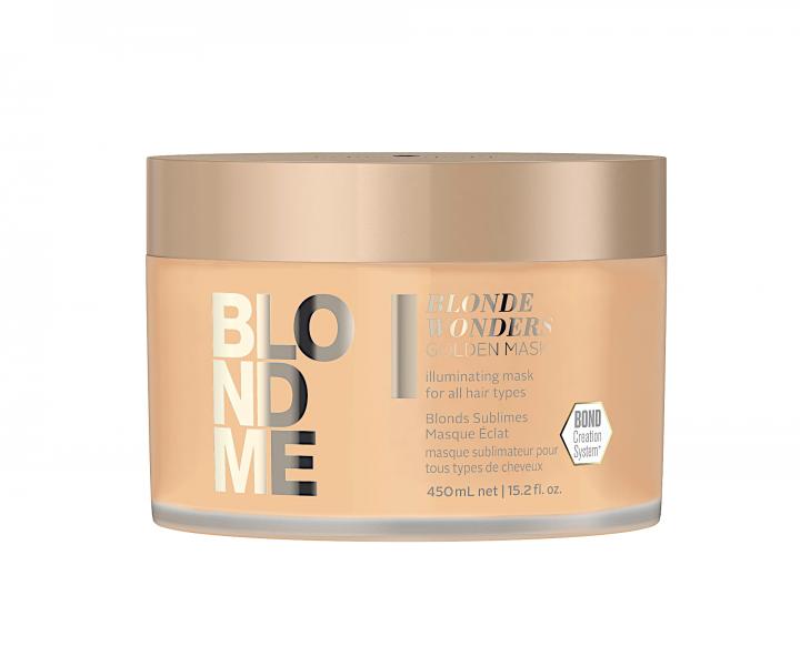 Zota maska rozwietaljca do wosw blond Schwarzkopf Professional BlondMe Blonde Wonders - 450 ml