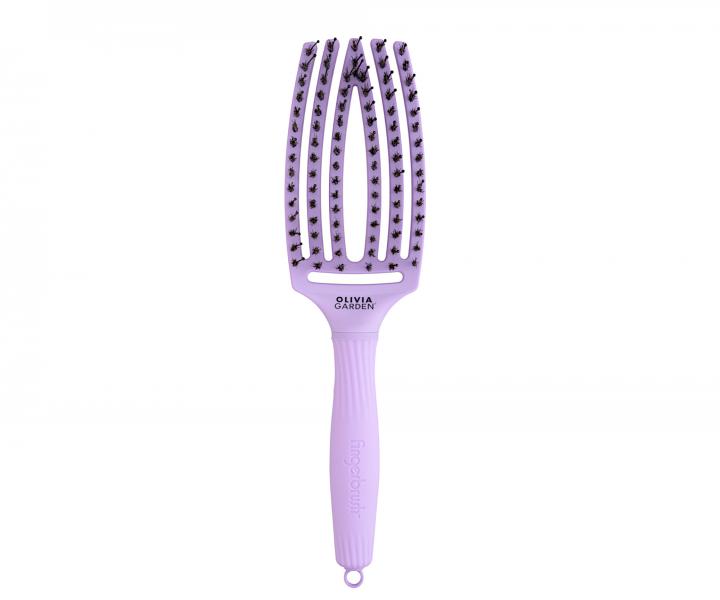 Szczotka do wosw Olivia Garden Fingerbrush Combo Medium - fioletowa