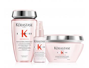 Zestaw wzmacniajcy do wosw ze skonnoci do wypadania Krastase Genesis + krem termoochronny 45 ml gratis