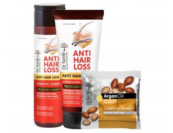 Zestaw na porost wosw Dr. Sant Anti Hair Loss - szampon 250 ml + odywka 200 ml - mydo gratis