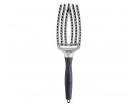 Szczotka do wosw Olivia Garden Fingerbrush Combo Medium Trinity Edition - srebrna