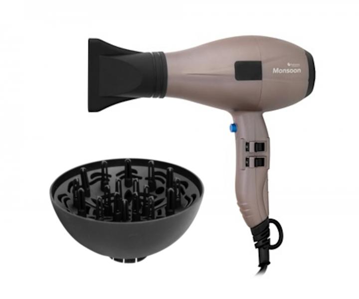 Profesjonalna suszarka do wosw Hairway Professional Monsoon - 2400 W - metaliczny brz