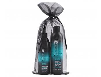 Zestaw upominkowy szampon i lotion do wosw zniszczonych Black Keratin Protein