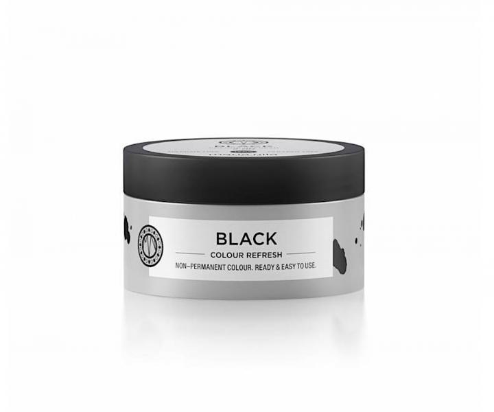 Maska oywiajca kolor wosw Maria Nila Colour Refresh Black - czarna - 100 ml