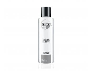 Seria do lekko przerzedzonych wosw naturalnych Nioxin System 1 - szampon - 300 ml