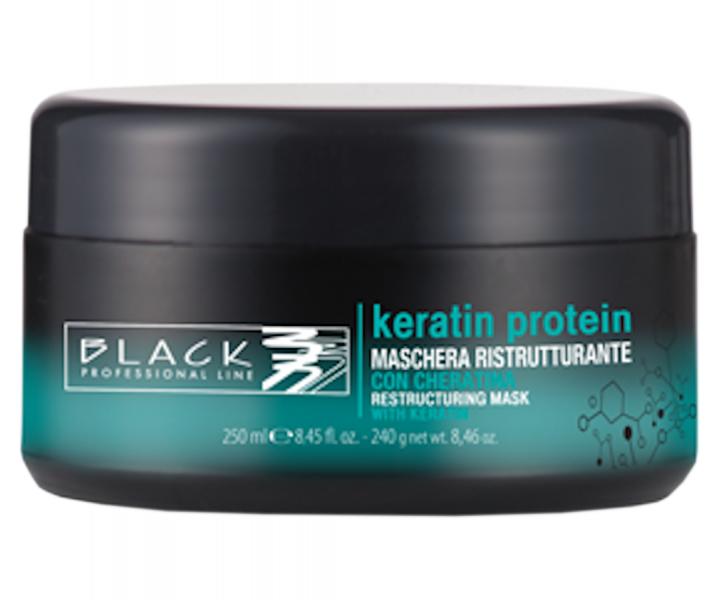 Maska do wosw osabionych i zniszczonych Black Keratin Protein