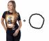 T-shirt Crazy Scissors Mona Lisa - czarny - S + bransoletka