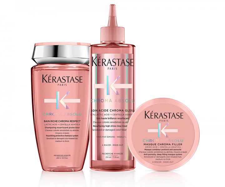 Zestaw do wosw farbowanych Krastase Chroma Absolu + maska odywcza 75 ml gratis