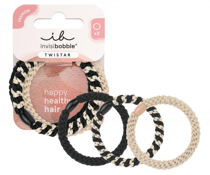 Zestaw ozdobnych gumek do wosw Invisibobble Twistar Classical Braids - 3 szt.