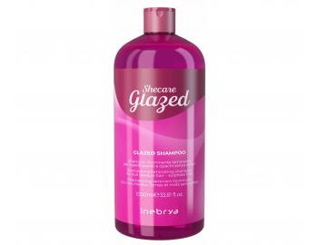 Szampon rozwietlajcy i nawilajcy do wosw bez poysku Inebrya Shecare Glazed Shampoo - 1000 ml