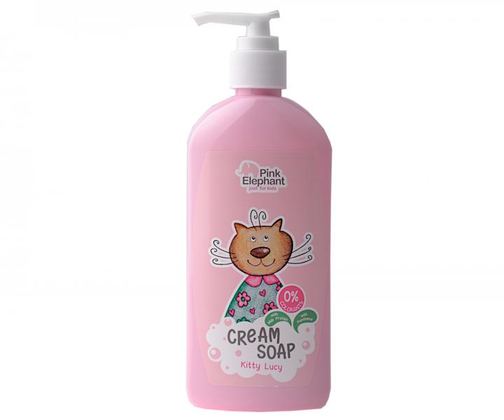 Kremowe mydo w pynie dla dzieci Pink Elephant Cream Soap Kitty Lucy - 250 ml