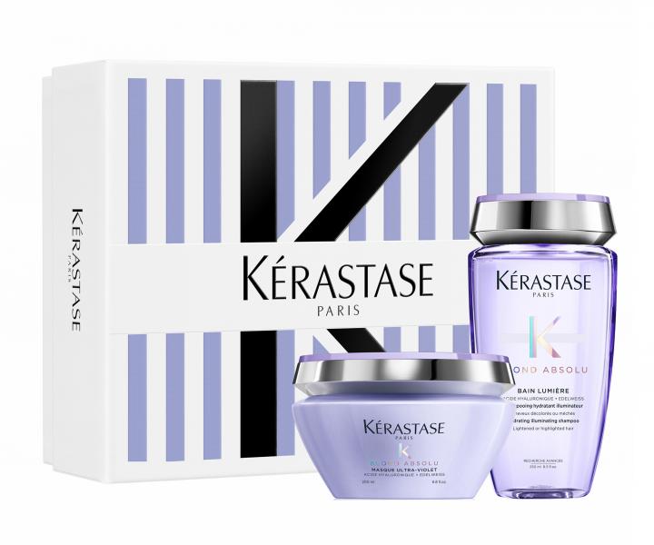 Zestaw upominkowy do wosw rozjanionych i z pasemkami Krastase Blond Absolu Masque Spring Box