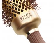 Okrga szczotka do modelowania wosw Olivia Garden Expert Blowout Shine Gold & Brown - 33 mm