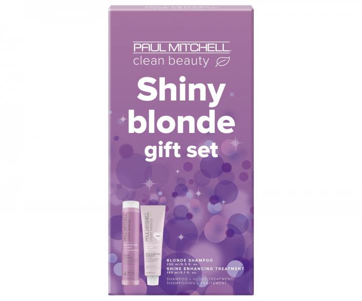 Zestaw upominkowy neutralizujcy te tony Paul Mitchell Clean Beauty Shiny Blonde Gift Set