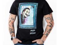 T-shirt z krtkim rkawem Crazy Scissors Salvador Dali - czarny - S