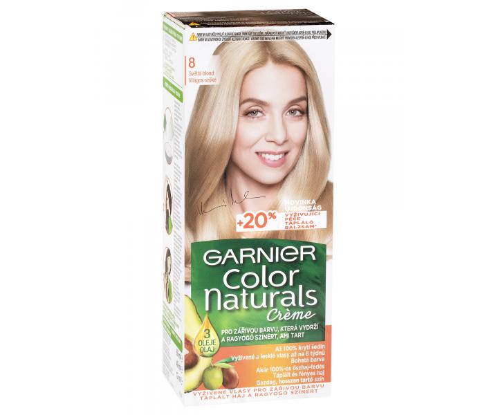 Farba do trwaej koloryzacji Garnier Color Naturals 8 jasny blond