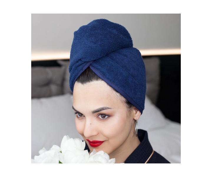 Turban do wosw MaryBerry Midnight Star  - granatowy