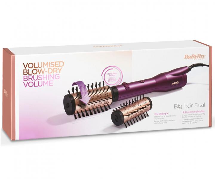 Obrotowa suszarko-lokwka do wosw BaByliss Volumised Blow - Dry AS950E - 650 W - fioletowa