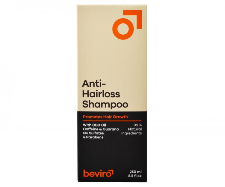 Naturalny szampon dla mczyzn przeciw wypadaniu wosw Beviro Anti-Hairloss Shampoo - 250 ml