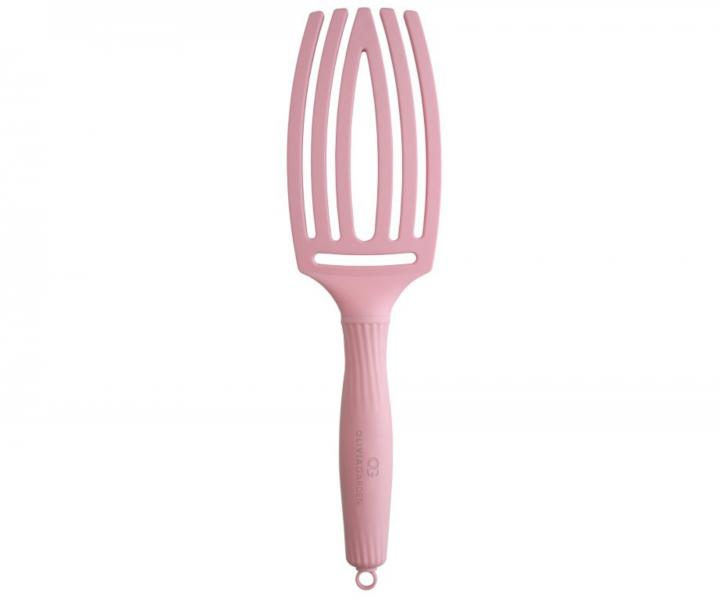 Szczotka Olivia Garden Fingerbrush Combo Medium ThinkPink Soft Pink - jasnorowa