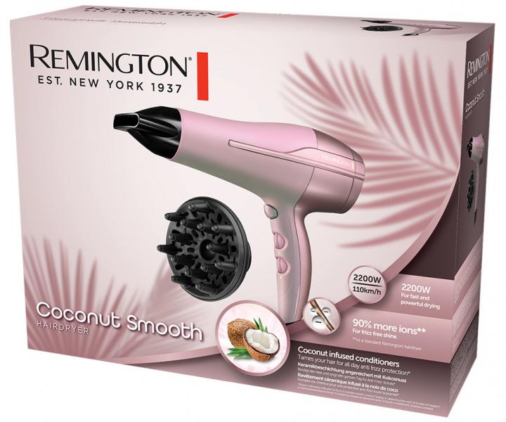 Suszarka do wosw Remington Coconut Smooth - 2200 W - rowa