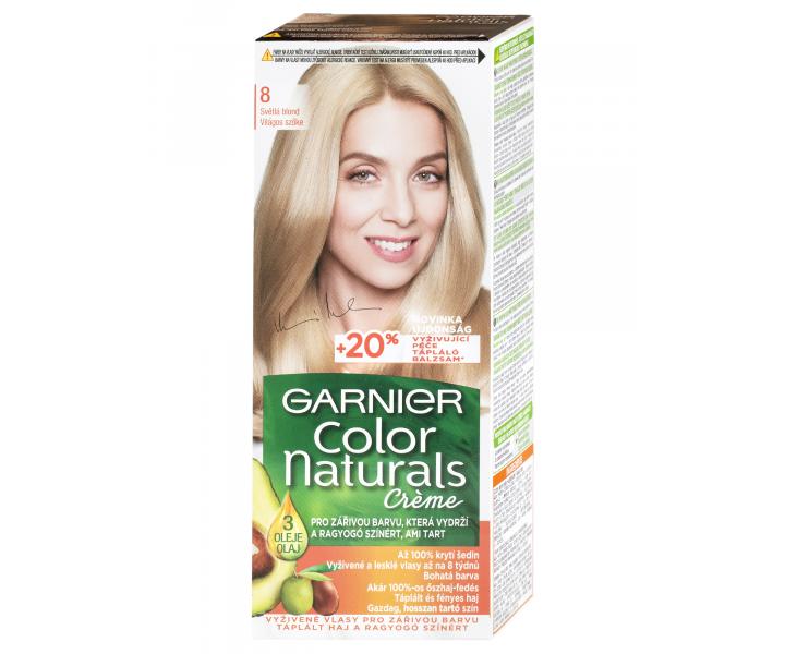 Farba do trwaej koloryzacji Garnier Color Naturals 8 jasny blond