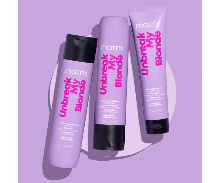 Kuracja wzmacniajca bez spukiwania do wosw rozjanianych Matrix Unbreak My Blonde - 150 ml