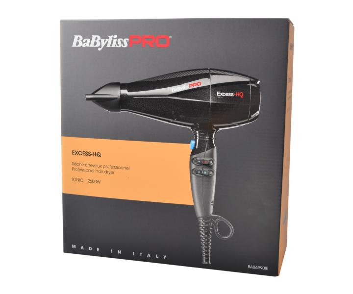 Profesjonalna suszarka do wosw Babyliss PRO Excess-HQ Ionic - 2600 W - czarna