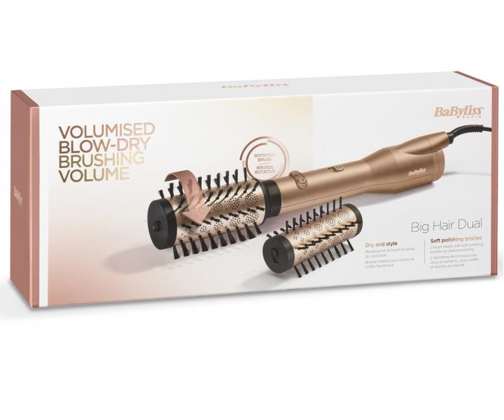 Obrotowa suszarko-lokwka do wosw BaByliss Volumised Blow - Dry AS952E - 650 W - zota - rozpakowana