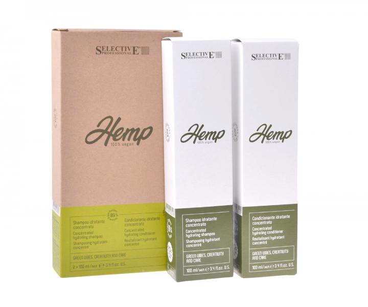 Zestaw upominkowy nawilajcy Selective Professional Hemp Waterless Concentrated Hydrating