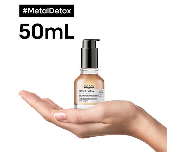 Olejek do wosw farbowanych i zniszczonych Loral Professionnel Serie Expert Metal Detox - 50 ml