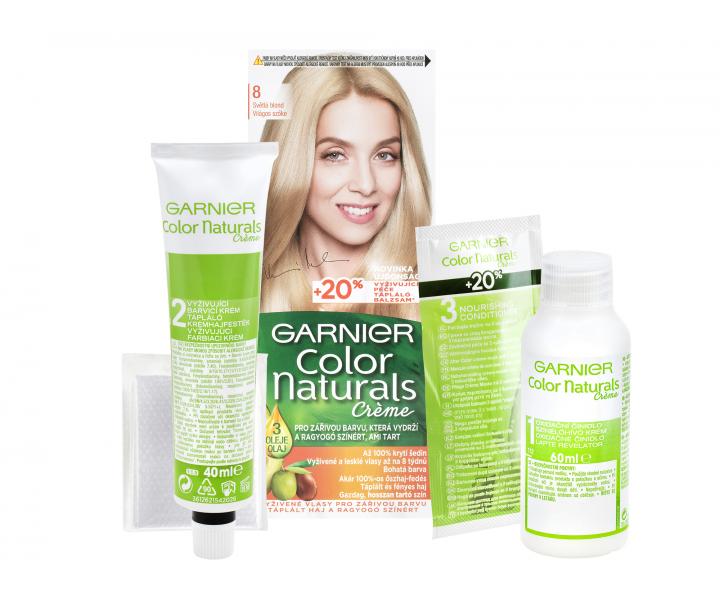 Farba do trwaej koloryzacji Garnier Color Naturals 8 jasny blond