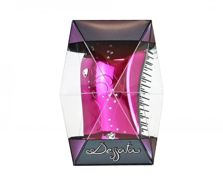 Szczotka do rozczesywania wosw Dessata Original Maxi Swarovski Fuchsia Heart