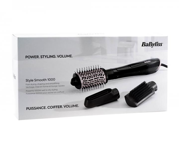 Suszarko-lokwka do wosw z jonizacj Babyliss Style Smooth AS128E - 1000 W - czarna