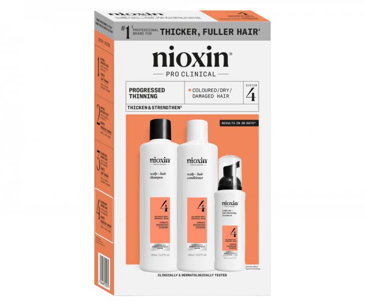 Zestaw do mocno przerzedzonych wosw farbowanych Nioxin System 4 Trial Kit No.4