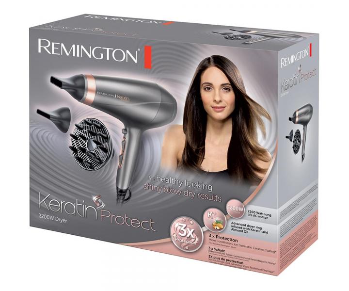 Suszarka do wosw Remington Keratin Protect AC8820 - 2200 W - srebrna