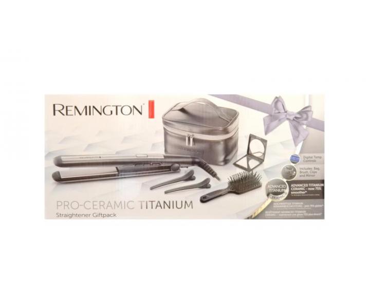 Zestaw upominkowy prostownica do wosw Remington  Pro Ceramic Titanium S5506GP