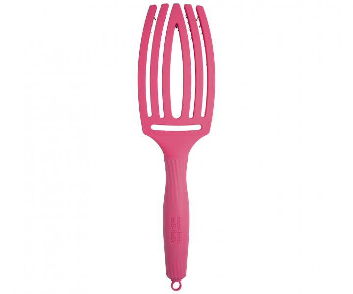 Szczotka Olivia Garden Fingerbrush Combo Medium - rowa