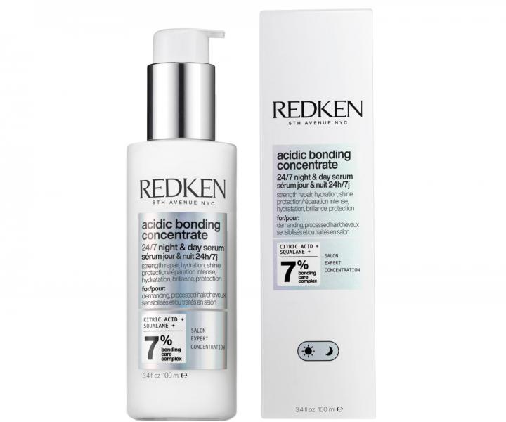 Zestaw do wosw zniszczonych Redken Acidic Bonding Concentrate - szampon + serum na dzie i na noc + kosmetyczka gratis