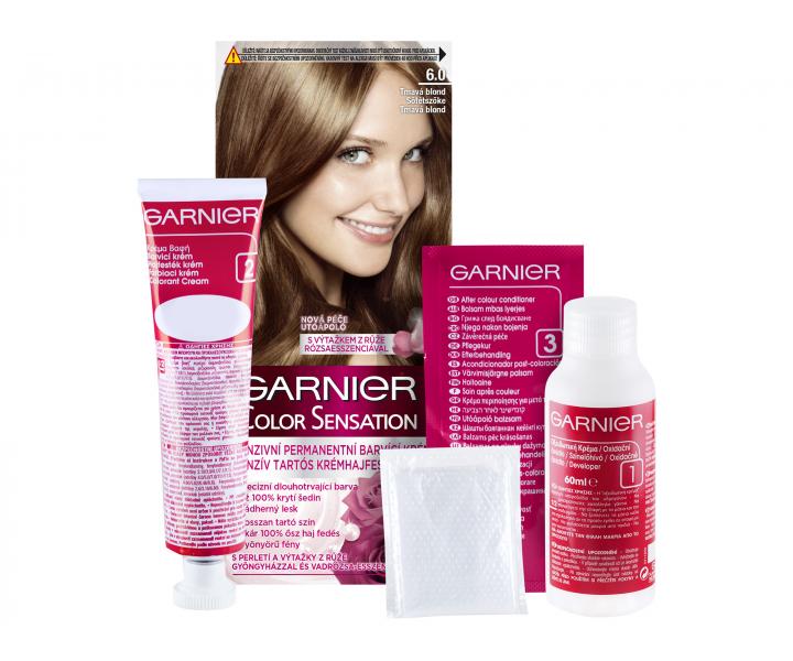 Farba do trwaej koloryzacji Garnier Color Sensation 6.0 ciemny blond