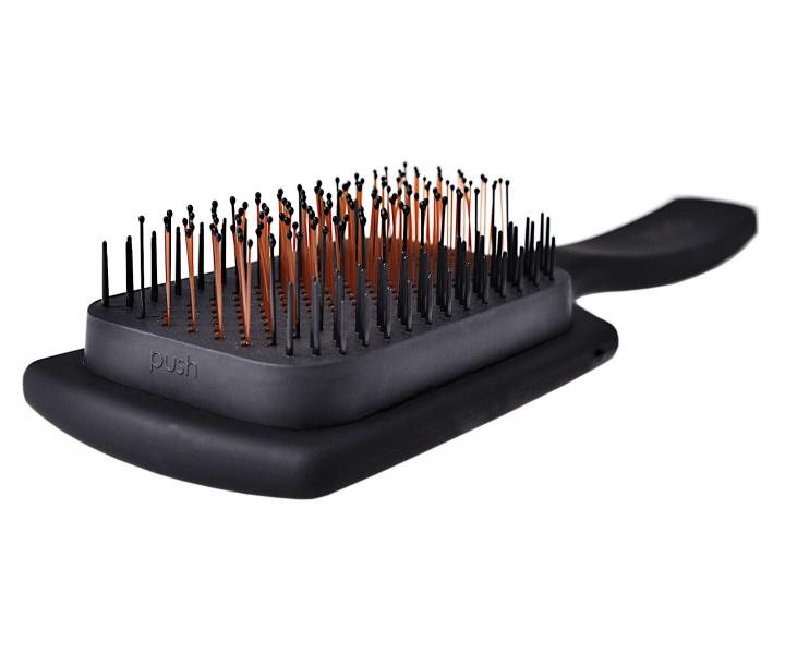 Szczotka do wosw ze zdejmowan poduszk Varis Detangler Brush Grid - czarna