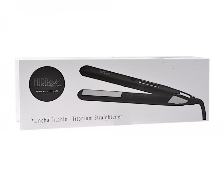 Profesjonalna prostownica do wosw Eurostil Profesional Titanium Straightener - czarna