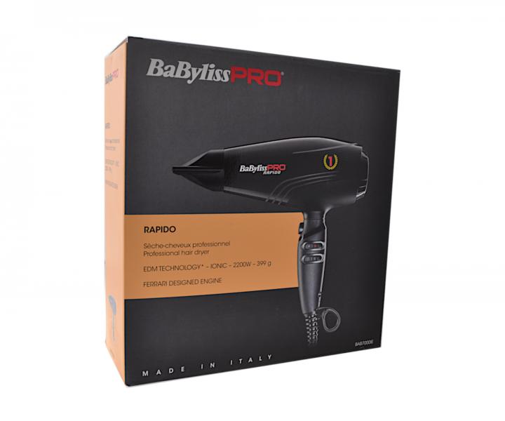 Profesjonalna suszarka do wosw BaByliss Pro Rapido - 2200 W - czarna