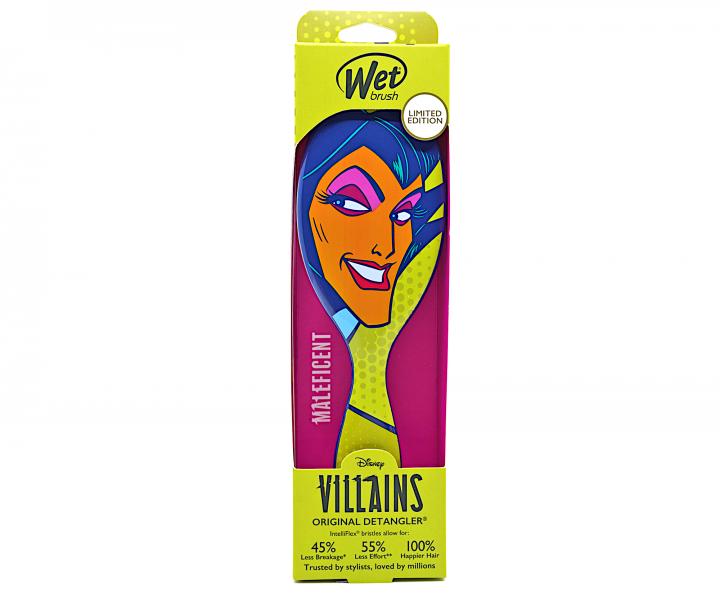 Szczotka do rozczesywania wosw Wet Brush Original Detangler Disney Villains Maleficient-niebieska