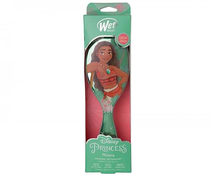 Szczotka do rozczesywania wosw Wet Brush Original Detangler Disney Princess Moana - turkusowa