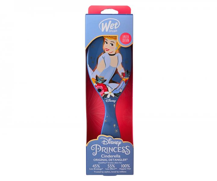 Szczotka do rozczesywania wosw Wet Brush Original Detangler Disney Princess Cinderella - niebieska