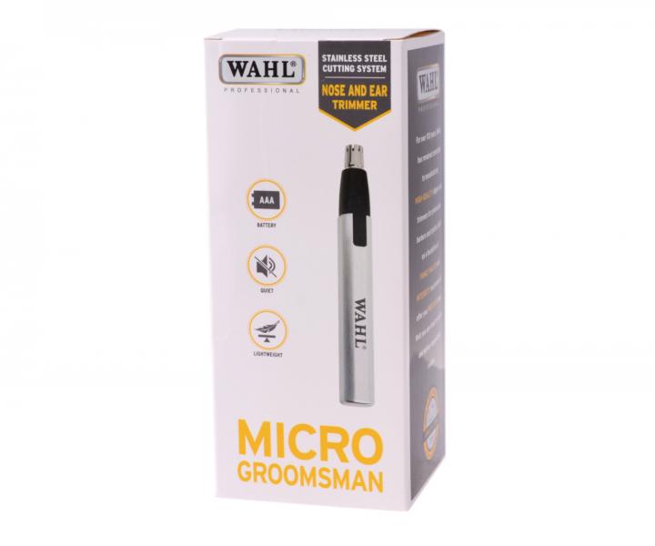 Trymer do usuwania wosw z nosa i uszu Wahl Micro Groomsman + etui