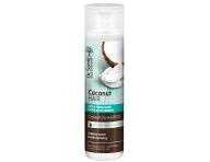 Zestaw nawilajcy Dr. Sant Coconut - szampon 250 ml + odywka 200 ml - mydo kokosowe gratis