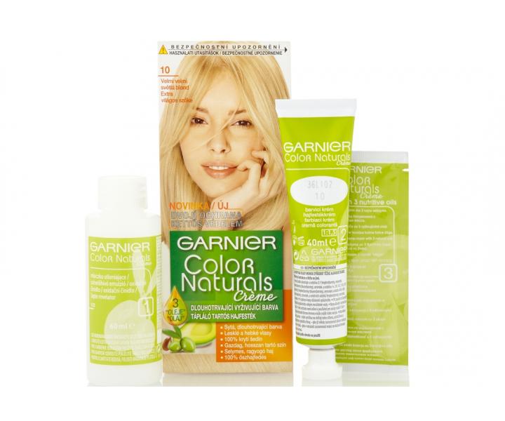 Farba do trwaej koloryzacji Garnier Color Naturals 10 bardzo bardzo jasny blond